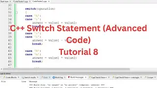 C++ Code using a Switch case statement, arithmetic operations and Boolean values
