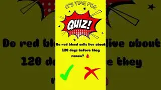 🩸 How Long Do Blood Cells Live? 😏 Guess the Answer! #shorts