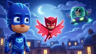 What&rsquo;s Romeo Up To? 🌙🚀 Catboy & Owlette Uncover His Nighttime Plot 😱🔥| Funny PJ Masks Animation
