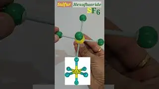 SF6 #SulfurHexafluoride #SF6 #Sulfur #Fe(CN)6 #Chemistry3dMolecule #Science3dStructure#hasmukhsir