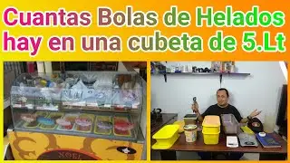 PORQUE ES RENTABLE VENDER HELADO - CUANTAS BOLAS DE HELADO SALEN DE 5 LITROS