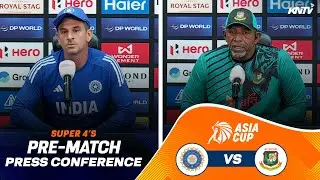 IND vs BAN Pre-Match Press 🔥 Asia Cup 2025 Super 4s | ft. Coaches Ryan Ten Doeschate & Phil Simmons