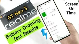 Результаты теста разряда аккумулятора Realme GT Neo 3, первый день #realmegtneo3