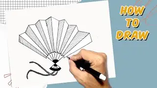 How to Draw Hand Fan For Beginners