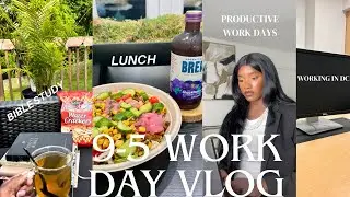 Work Day Vlog | Corporate 9-5 Office Job Working in Washington, DC | Productive Work Day & Burnout