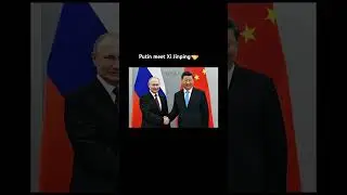 Putin hand shake with Xi Jinping 🤝#putin #xijinping #viral #handshaking