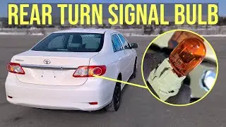How to Replace Rear Turn Signal Bulb - Toyota Corolla (2009-2013)