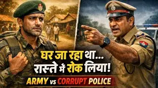 घर जा रहा था&hellip; रास्ते में रोक लिया | Army vs Corrupt Police | Emotional Story