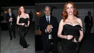 Christina Hendricks and George Bianchini attend Jennifer Klein’s Day of Indulgence holiday party!