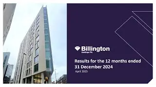 BILLINGTON HOLDINGS PLC - Full Year Results