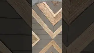Grey and White Oak geometric wood art mosaic #woodart #woodmosaic #woodshop