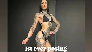 1st posing session! PURE ELITE BIKINI PREP COMP