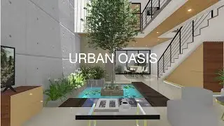 Desain Rumah 2 lt. kav. 6x16 M, 3 Bedrooms 3 Bathrooms, Kolam Taman dalam Rumah  #housedesign #home