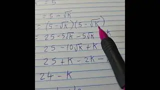 Fast Pace Radical Math Question
