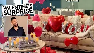 Surprising My Baby Daddy For Valentines | Dhar and Laura