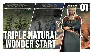 3 Natural Wonders Start on Huge Pangaea with New Isabella | CIV VII Isabella Huge Map Let's Play E01