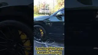 Lamborghini Ceramic coating #ceramiccoating #508 #617 #mobiledetailing #lamborghini #urus #exotic