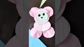valentine's Day best gift paper teddy bear 🧸#craft #origami #origamiforkids #diy #origamipaper