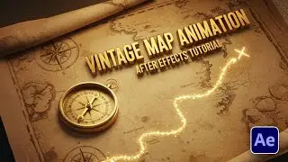 Vintage Map Animation | After Effect | Easy Method