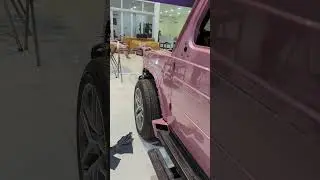 Queen pink color 🩷 G CLASS Brabus paint amazing color for gift  Next video for interior  #shorts