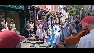 Knots of May at the Lewes Precinct during the Sussex Day of Dance at Lewes on the 14th June 2025.