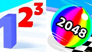 Ball Run Infinity vs Number Master - Satisfying Gameplay 2024 / Math Games