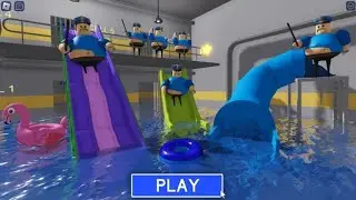 WATERPARK BARRY'S PRISON RUN! 🌊😱 ESCAPE THE PRISON | Roblox Obby