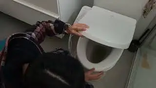 Bathroom remodel day 95 - heated toilet seat installation 