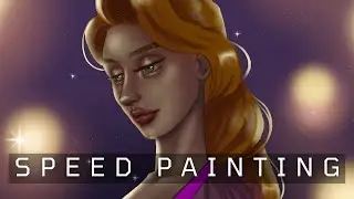 [Painting Process]🎨 Rapunzel Fan Art | SanduhrArt