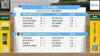 Backwell Flax Bourton CC 1st XI v Brislington CC 2nd XI
