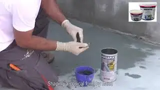 Colmatage et colmatage instantan&eacute;s des fuites d'eau avec AQUAFIX d'ISOMAT S.A.