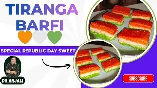 Tiranga Barfi at Home 💚🤍🧡 | Deshbhakti Sweet Recipe | Quick & Simple