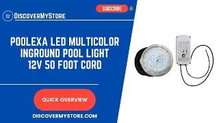 Poolexa SS1050X 10-Inch Large LED Multicolor Inground Pool Light 12 Volt 50 Foot Cord