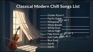 Modern Classical Chillout 🎻 Background Music for Focus