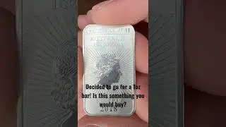 A new 1oz silver bar into the stack! #silver #stacking #silverstacking #investment #preciousmetals