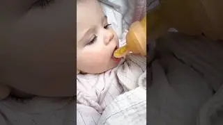 His face says it all! 😍 #babyfood #Shorts #baby #ytshorts #fyp