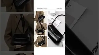 Sleek Curved Shoulder Bag | Minimalist Flap Handbag | Elegant Underarm Bag