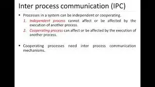 16.What is Inter Process Communication (IPC) in  Operating System ?