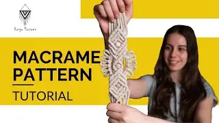 DIY Macrame Pattern Tutorial 4K | Double Half Hitch Knot
