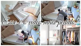 OLHA QUANTA COISA | ORGANIZEI A ROUPA DE CAMA NO BAÚ | GUARDA ROUPA | ACHADINHOS | Viviane Magalhães
