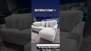 Ivory Plush Sectional for Summer Lounging ☀️ In Stock Now at BoxDrop San Diego!