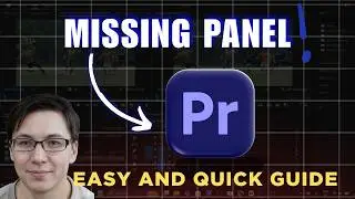 Accidentally Closed a Panel in Adobe Premiere Pro? Fix It Fast | easy fix (2026)