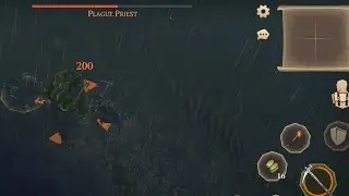 Grim Soul - Using Luck Potion Killing Plague Priest in Barbarian Camp