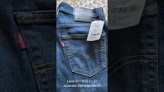 Levi's 511 Japanese Selvedge Denim Overview | Premium Made-in-Japan Fabric #shorts #selvedgedenim