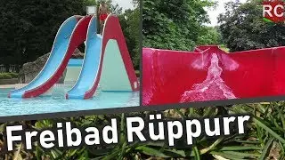Freibad Rüppurr - alle Rutschen / all slides (Freibad von 1953 bei Karlsruhe)  POVs 2019