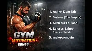 GYM MOTIVATION SONGS 💪 | Aakhri Dum Tak | Sarkaar | Mitti Aur Faulaad | Workout Motivation