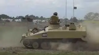 FV103 Spartan APC chase , The War & Peace Revival 2015
