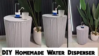 How To Make A  Water Bottle Storage // Homemade Dispenser DIY