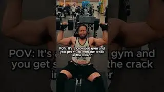 POV Crowded Gym Problems 😂 | Stuck With the Cracked Mirror #gym #gymshorts #gymfunny
