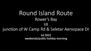 Round Island Route (clockwise) Part 1
